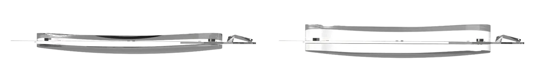 AddOptics full stack integration showing compact lens assembly compared to traditional solutions